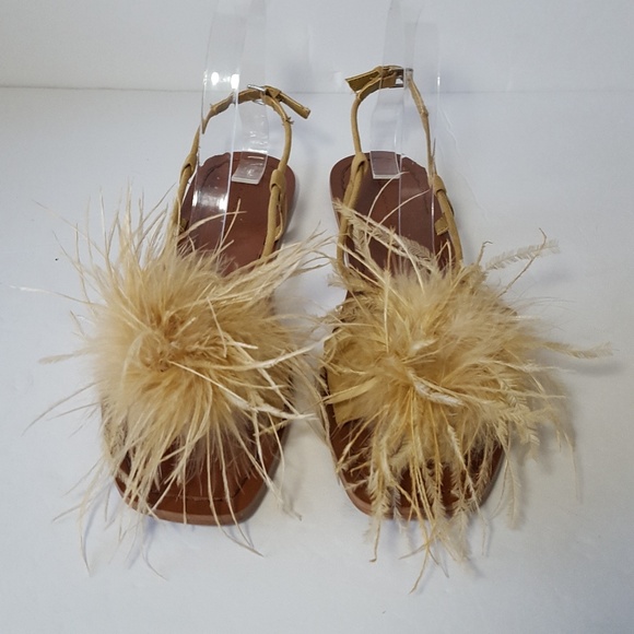 feather sandals zara